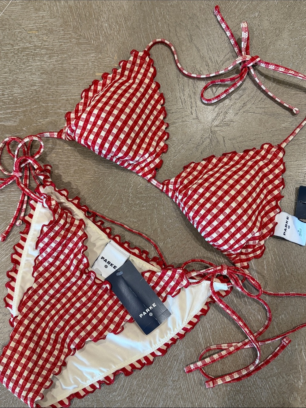 Parke x Target Lettuce Edge String Bikini